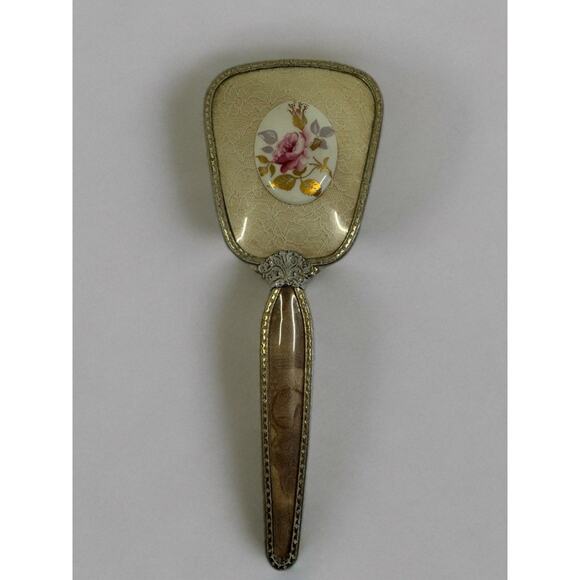 VTG Regent of London Mirror & Brush Set Victorian Floral Vanity Décor - Picture 5 of 13